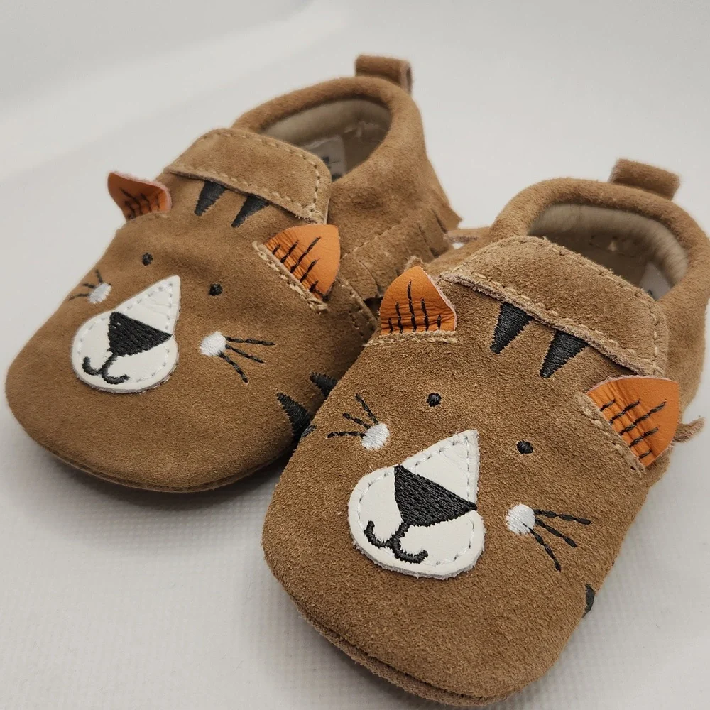 Robeez First Kicks Critter Fringe Tiger 0-3 M